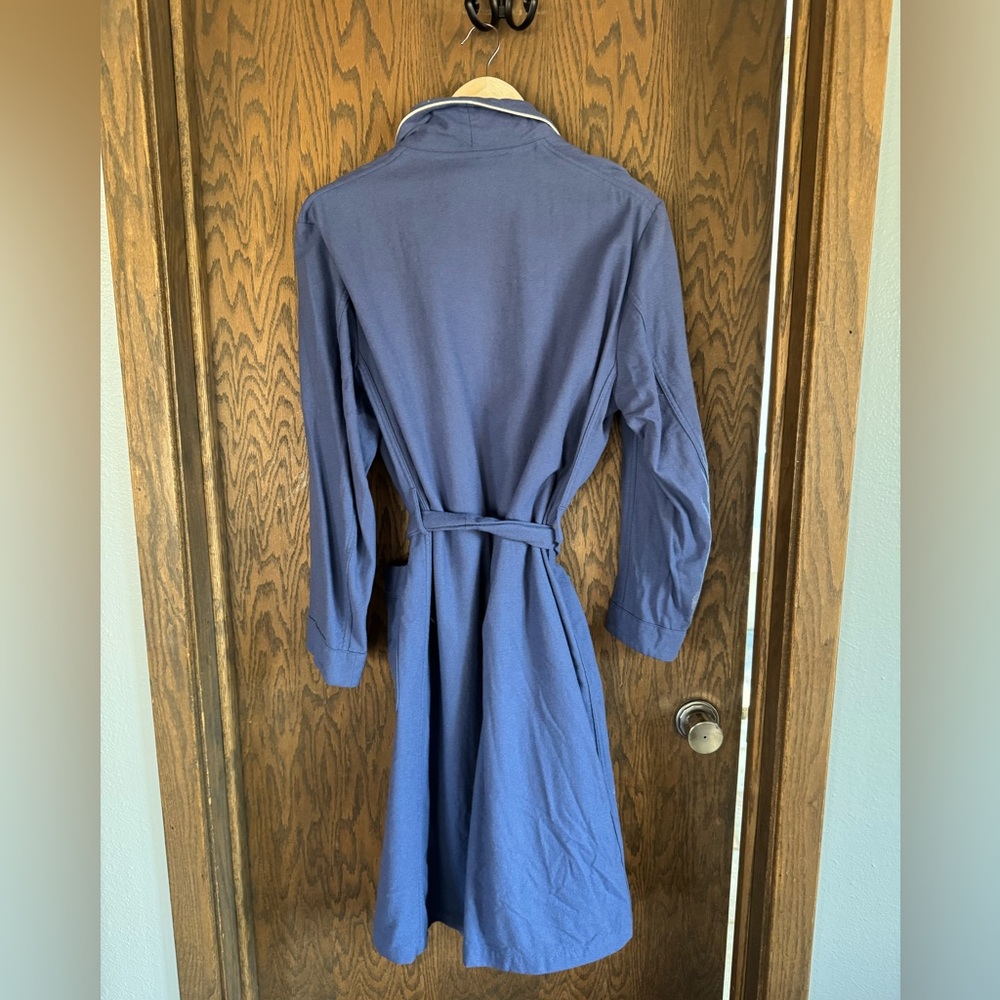 Pendleton Blue Virgin Wool Label Robe - Picture 3 of 4